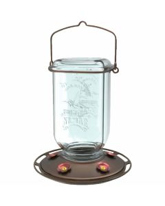 Classic Brands Mason Jar Hummingbird Feeder