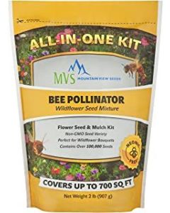 Mountain View Bee Pollinator Wildflower Seed Mixture - 2 lbs 700 sq ft