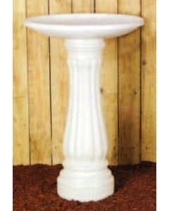 Promo Deluxe Birdbath - White