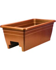 Deck Rail Planter - 24 in. Clay
