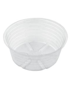 5 In. Deep Clear Plastic Saucer
