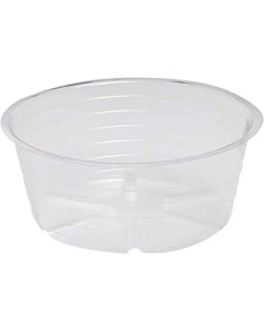 Clear Deep Plastic Saucers - 14 in.