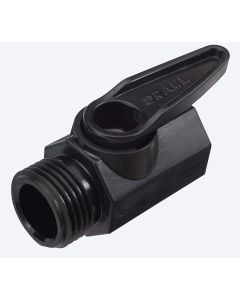 BLACK PLASTIC SHUT-OFF VALVE