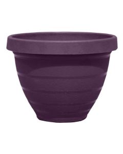 10" RINGS PLANTER  PURPLE VELVET