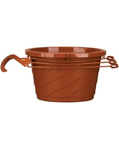 EURO Hanging Baskets - with attached saucers - 10 in. Clay Swirl