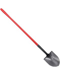 ROUND POINT SHOVEL WITH FIBERGLASS HANDL