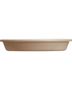 PlasTerra® Mocha Sandstone Saucer - 10 in.